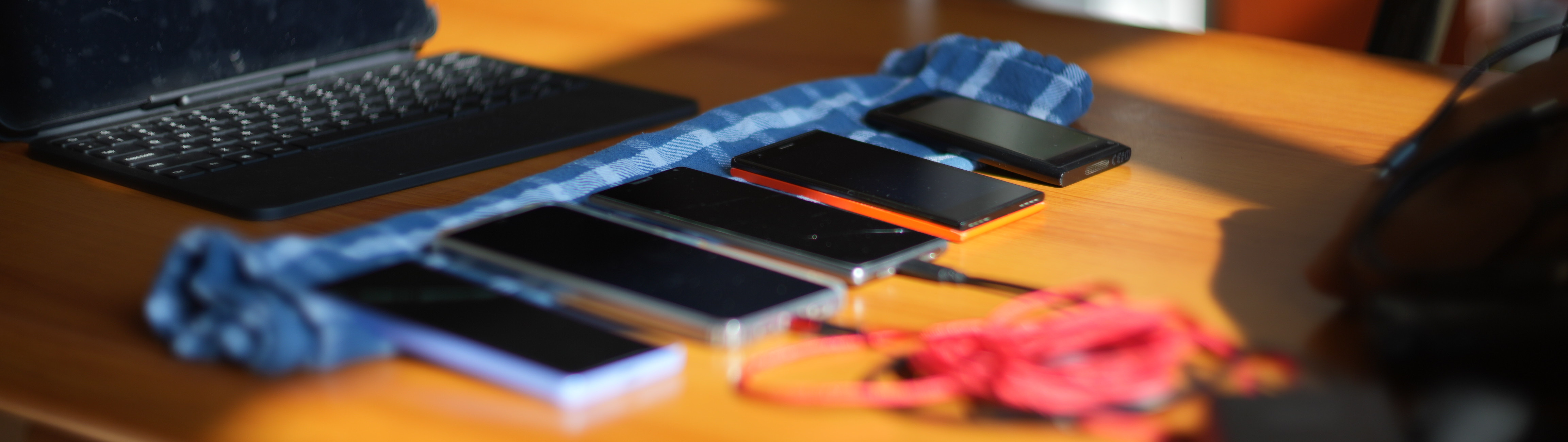 My collection of Sailfish OS devices during the 2026 meetup in Lyon