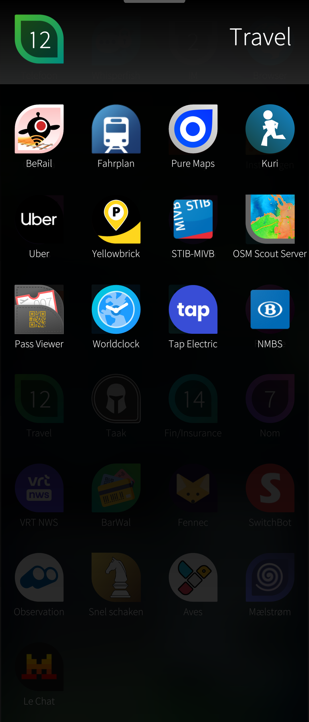 My collection of travel-related apps